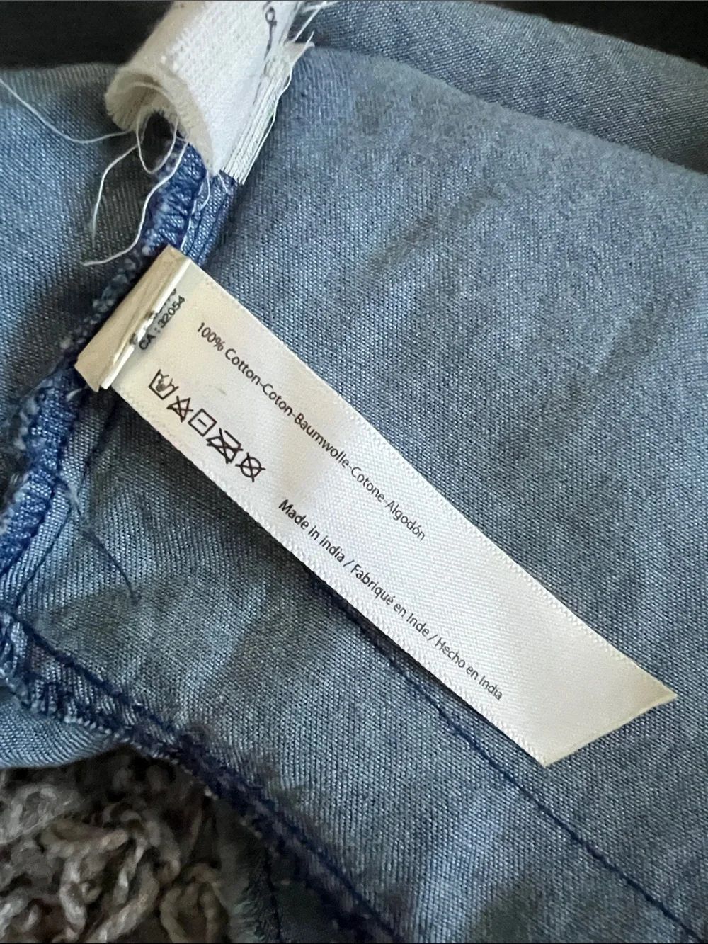 Free People Light Blue Washed Denim Ruffle Romper - Picture 12 of 16